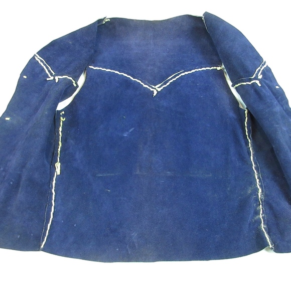 VTG Handmade Western Fringe Leather Vest Sz S - Picture 4 of 8